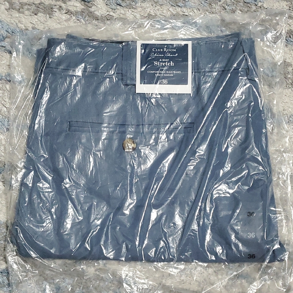 Club Room Blue Chino Shorts